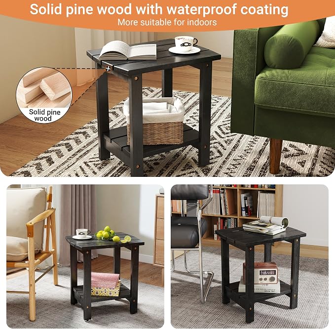 2-Tier Adirondack Side Table 17" - Image 4