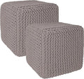 REDEARTH · Cube Pouf Foot Stool Ottoman by REDEARTH