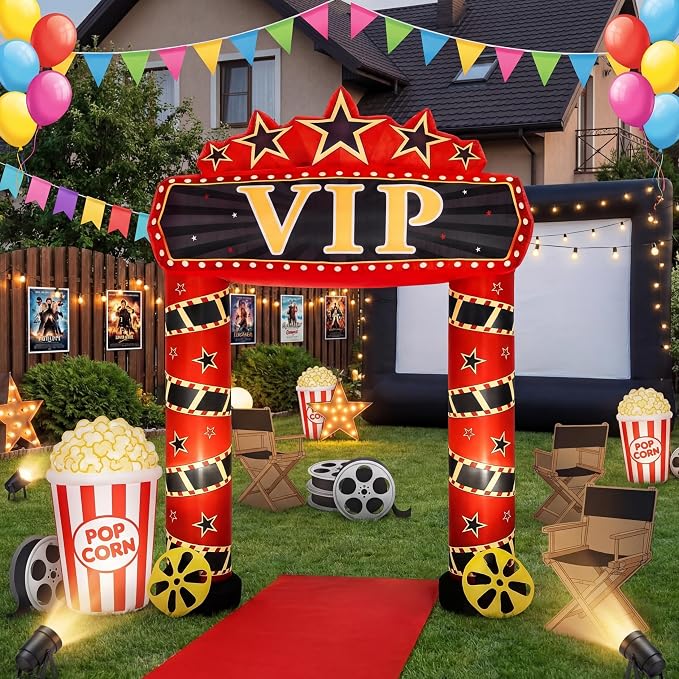 10 ft Movie Night Inflatable Decorations by Gilprop