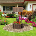 UDPATIO Rustic Solid Fir Wood Wishing Well Planter by UDPATIO
