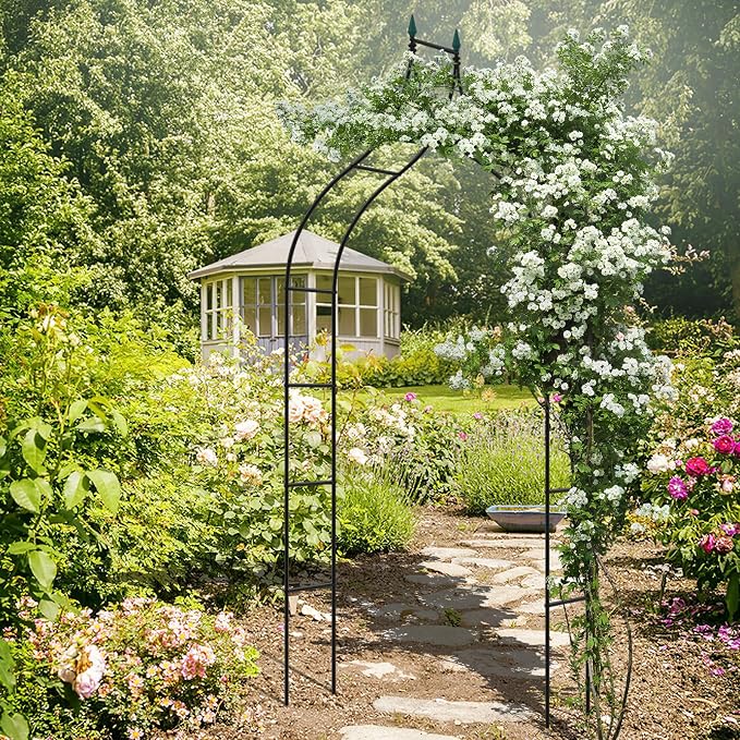 Giantex Metal Garden Arch Trellis - Image 3