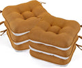 BETU Chair Cushions for Dining Chairs Set of 6, 3.5" Thick Kitchen Table Chair by BETU