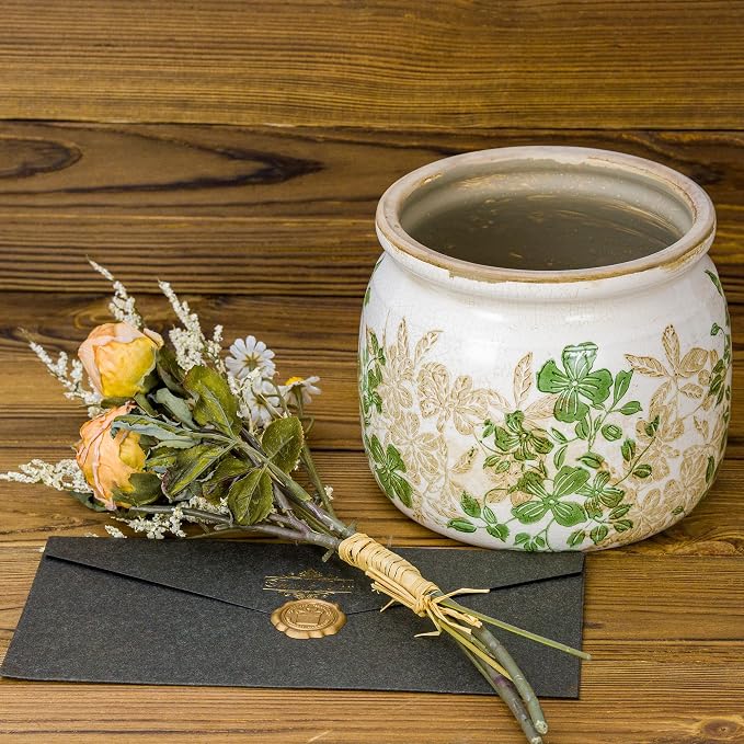 Flower Pot, Vintage Ceramic Pot - Image 5