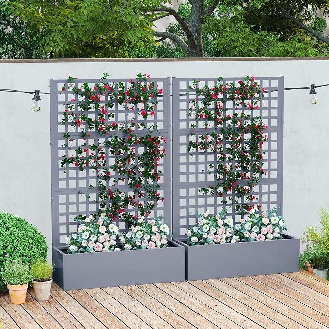 Outsunny Galvanized Raised Garden Bed - Image 9