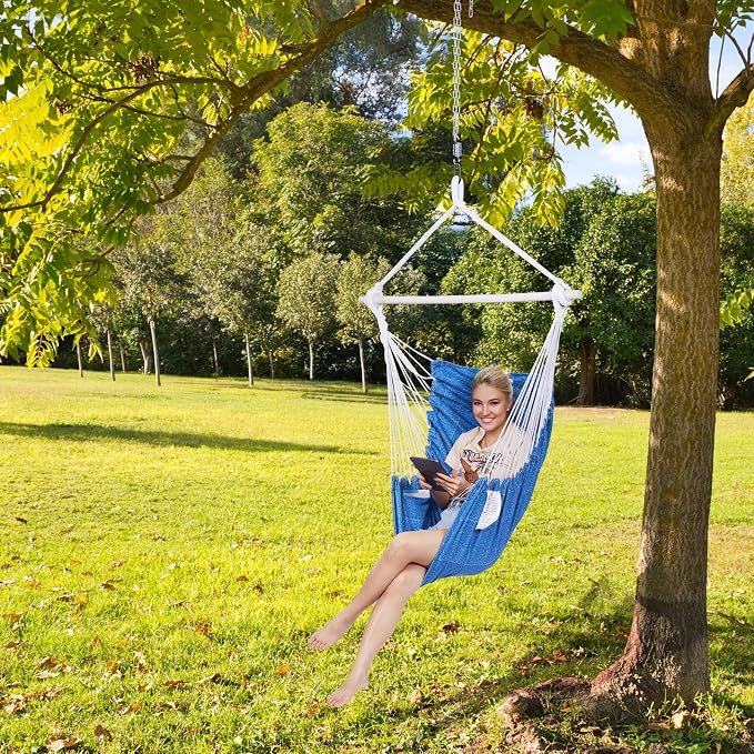 Backyard Expressions Hanging Hammock Chair Swing - Image 2