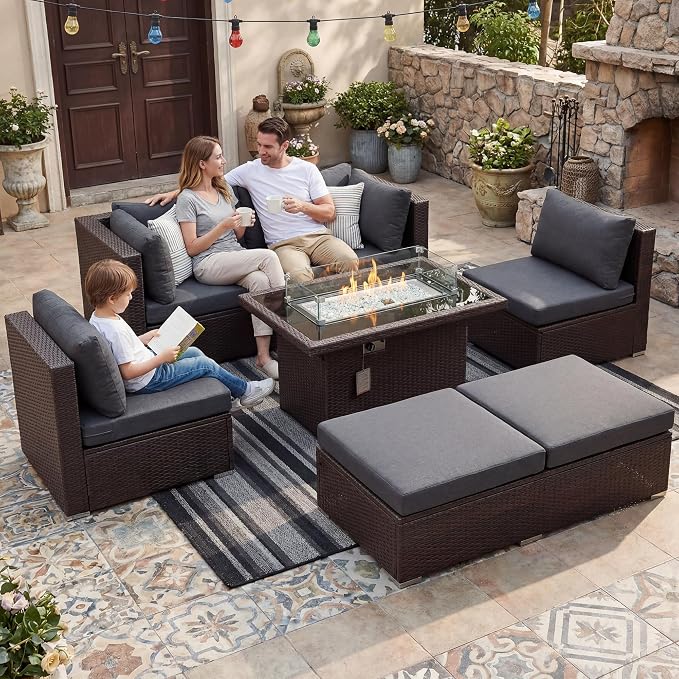 NICESOUL Extra Large Size Patio Furniture Set by NICESOUL