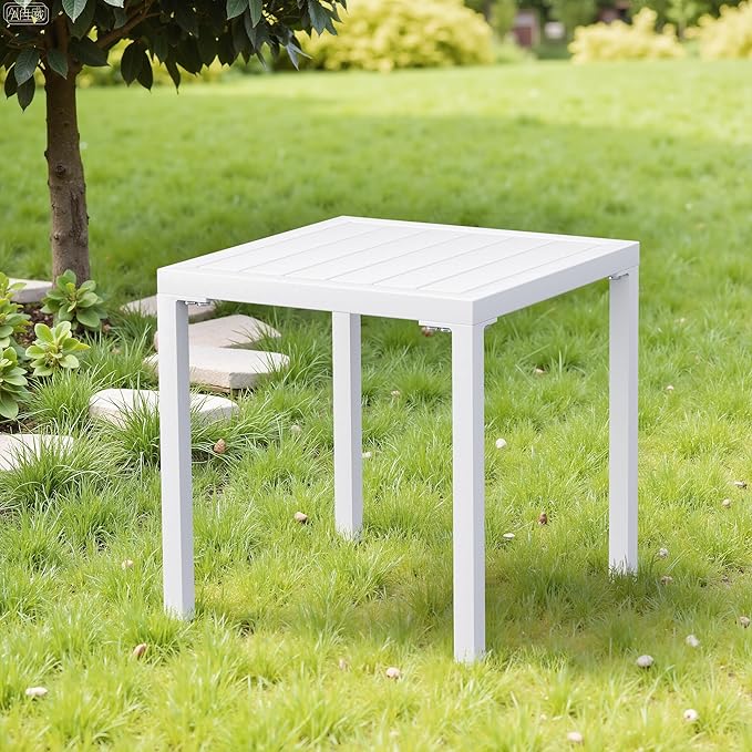 Crestlive Products Aluminum Outdoor Side Table, Pool Lounge Chair Side Table - Image 2