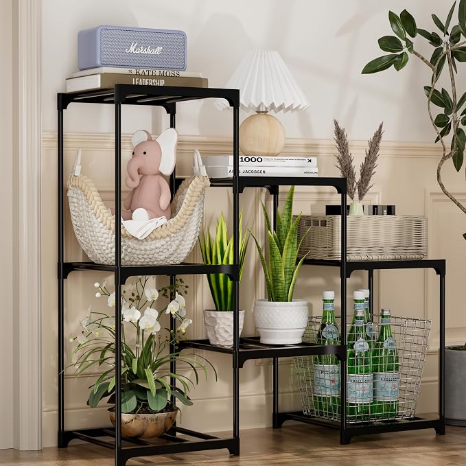Plant Stand Indoor Plant Shelf Outdoor Metal Plant Rack - Image 4