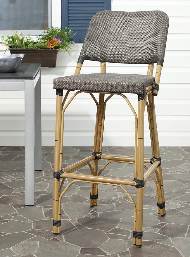 Safavieh Home Collection Deltana Brown Indoor/ Outdoor 29.5-inch Bar Stool - Image 2