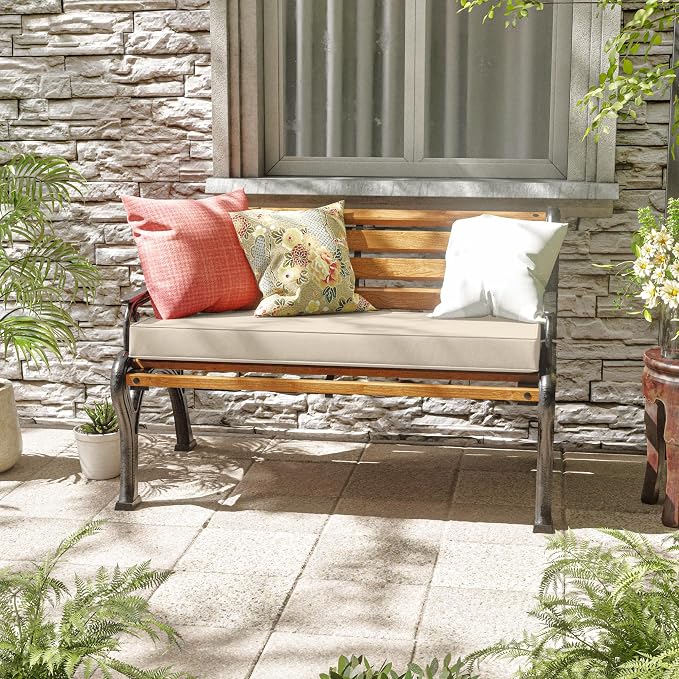Premium Outdoor Bench Cushions for Patio Furniture 3.5inches Memory Foam Bench - Image 2