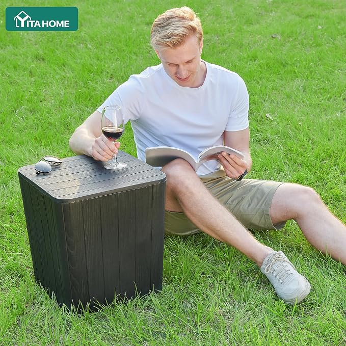 YITAHOME 11.5 Gallon Outdoor Side Table - Image 2