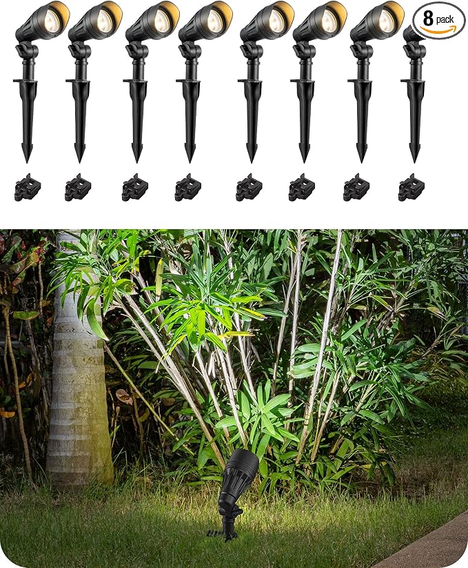 EDISHINE Low Voltage Landscape Lights, 3.2W 12V ACDC 240LM Low Voltage Spotlight by EDISHINE