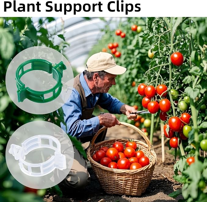200 Pcs Plant Support Clips, Plastic Clips - Image 7