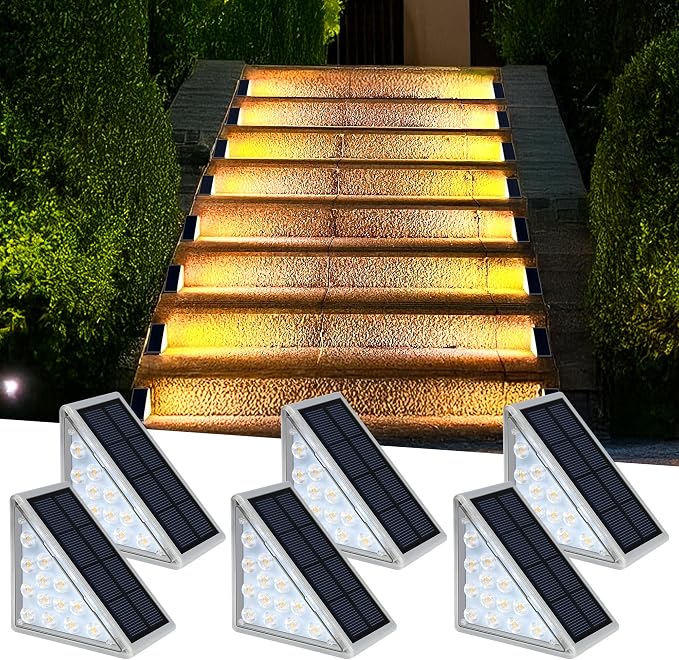 LED Solar Step Lights Waterproof Outdoor Stair Lights, Solar Deck Lights - Image 7