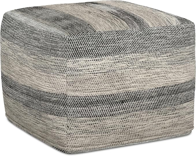 SIMPLIHOME Clay Square Pouf by SimpliHome