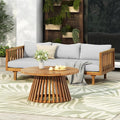 Christopher Knight Home Claremont Patio Sofa and Coffee Table Set, 2 Piece by ChristopherKnightHome