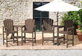 KINGYES Tall Adirondack Chair Set of 4, HDPE Tall Adirondack Barstools by KINGYES