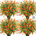 20 Bundles Artificial Flowers for Outdoors Fake Plastic Flowers UV Resistant by Besteek