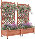 GarveeLife 2-Pack Tall Wood Planter Box by GarveeLife