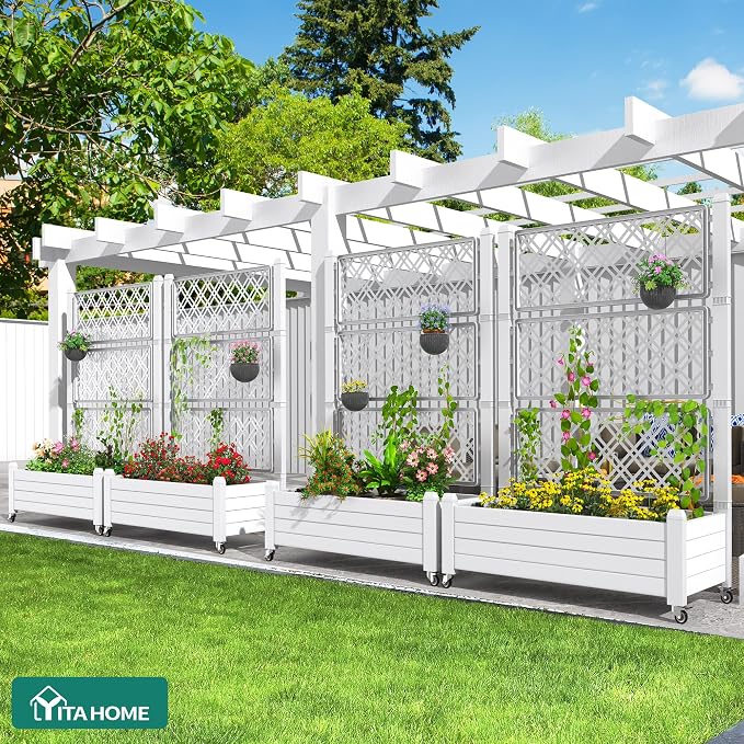YITAHOME 43.3x17.7x61 in Planter Trellis Box - Image 2