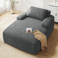 YITAHOME 67"L x 48"W Chaise Lounge Chair Indoor, Oversized Corduroy Upholstered by YITAHOME