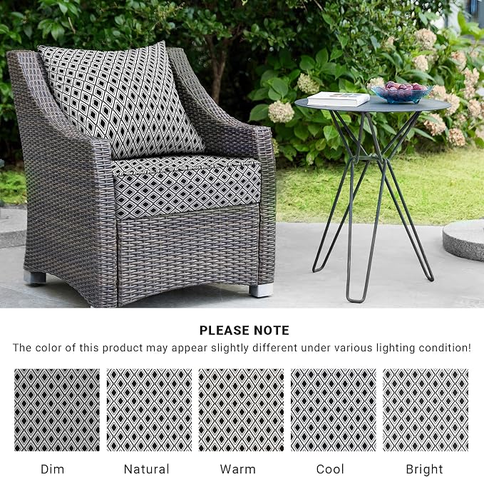 Outdoor Cushions for Patio Furniture, Outdoor Seat Cushion Set 24 x 24 x 5.75 - Image 7