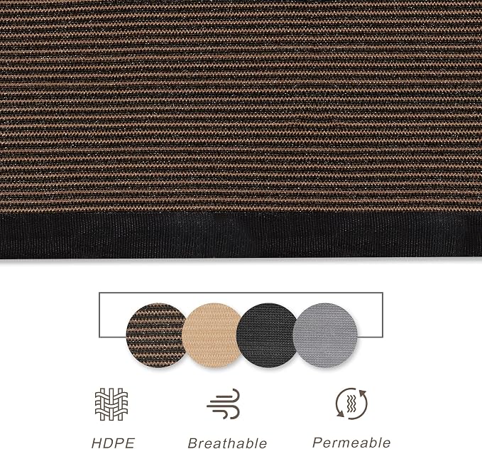 VICLLAX 90% Shade Fabric Sun Shade Cloth Privacy Screen - Image 2