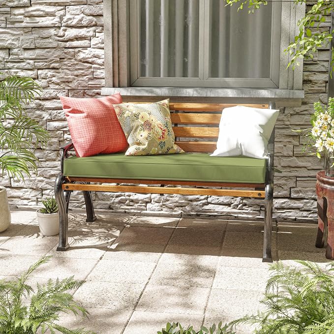 Premium Outdoor Bench Cushions for Patio Furniture 3.5inches Memory Foam Bench - Image 2