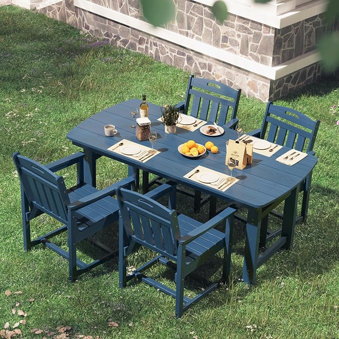 HDPE Outdoor Patio Dining Set - Image 7