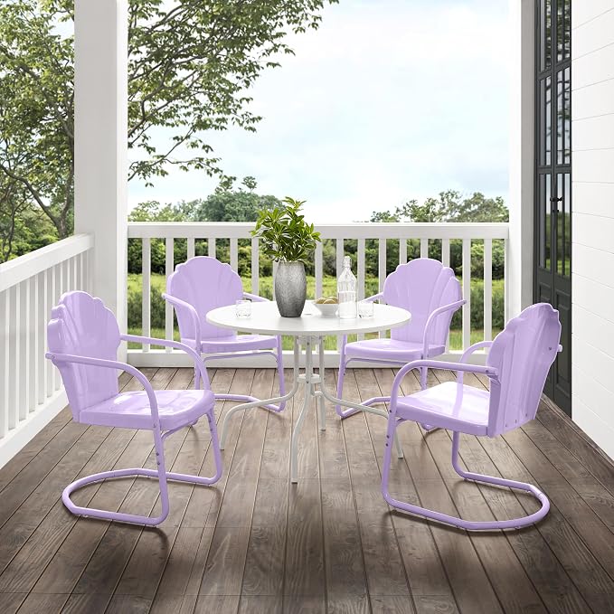Crosley Furniture Tulip 5-Piece Outdoor Dining Set - Image 5