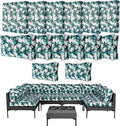 14Pcs Outdoor Cushion Covers Replacement Washable Waterproof UV w/Zipper by Frxeyaliz