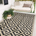 SAND MINE Waterproof Outdoor Rug 5x8 ft, Plastic Reversible Rug, Modern Area Rug by SANDMIND