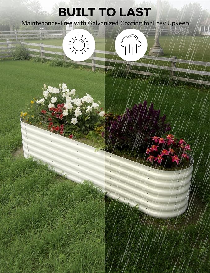 GarveeLife 8x2x1.5 ft Galvanized Raised Garden Bed - Image 6