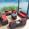 Kullavik 13 Pieces Outdoor Patio Furniture Set by KULLAVIK
