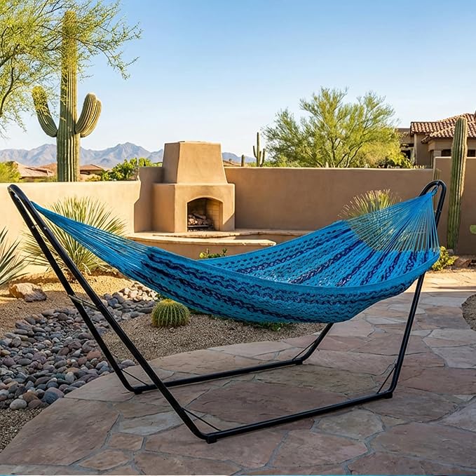 Sunnydaze Handwoven XXL Thick Cord Mayan Double Hammock - Image 8