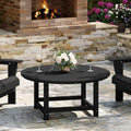 WestinTrends Malibu Low Outdoor HDPE Round Patio Coffee Table by WestinTrends