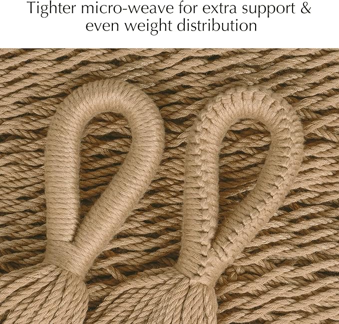 PNAEUT Handwoven Mayan Hammock, Thick Soft Rope Double Hammock - Image 5