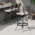 Pellebant Outdoor Bar Stools Set of 4 by Pellebant
