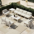 Patio Furniture Set 8 Seats, 4-Seater and 2-Seater Outdoor Sofas by PatioKingdom