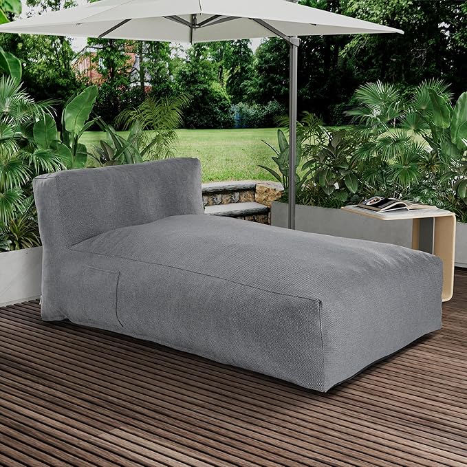 Outdoor Bean Bag Lounger Chair, Big Comfy Outdoor Daybed by SUNPEAK