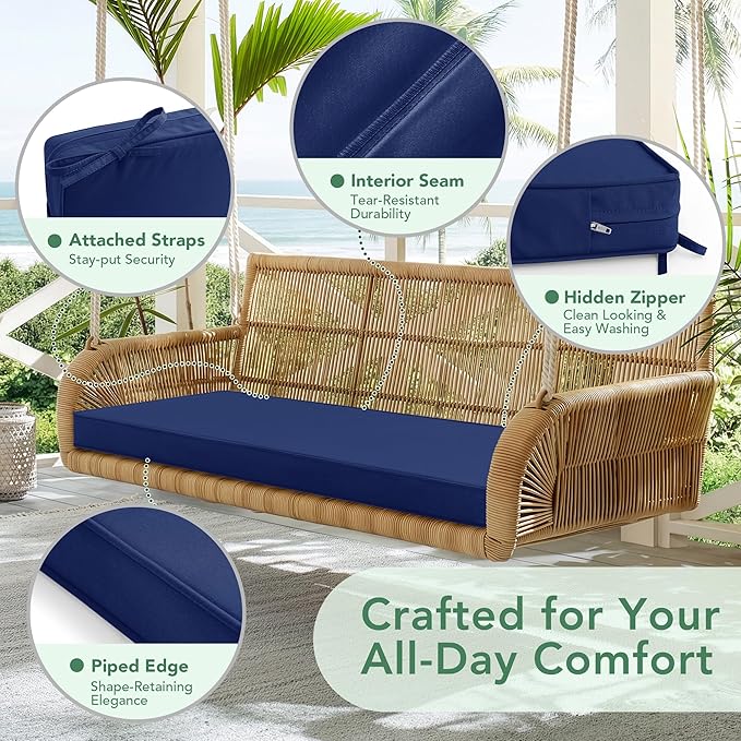Outdoor Bench Cushion: Waterproof and Fade Resistant Patio Furniture Cushions - Image 4
