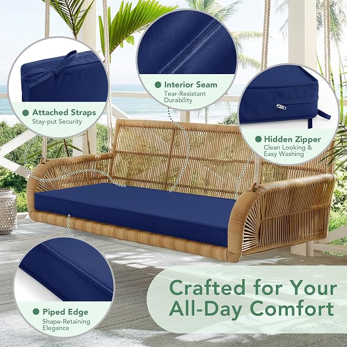 Outdoor Bench Cushion: Waterproof and Fade Resistant Patio Furniture Cushions - Image 4
