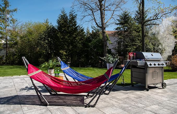 Best Home Fashion Hammock with Collapsible Steel Stand & Carrying Case - Image 6