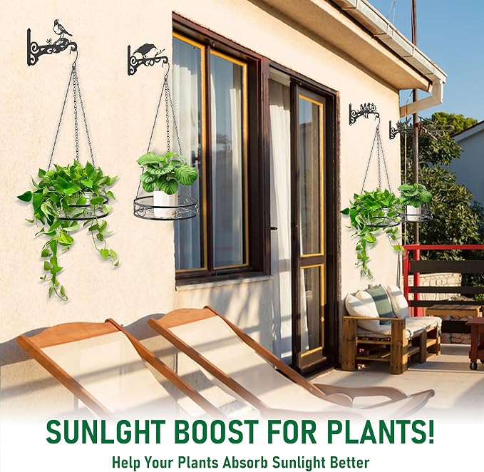 2-Pack Hanging Planters for Indoor Plants - Image 2