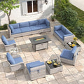 10-Seat Outdoor Wicker Patio Furniture Set by MASIONBACKYARDS