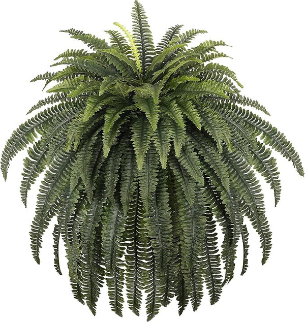 68" Artificial Ferns for Outdoor, UV Resistant Giant Faux Boston Fern Bush by ForestPrince