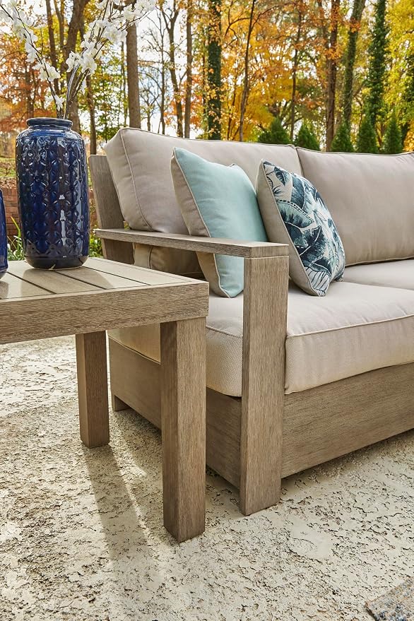 Signature Design by Ashley Silo Point Casual Outdoor Square Patio End Table - Image 12
