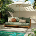 Christopher Knight Home Poppy Acacia Wood Outdoor 3 Seater Sofa by ChristopherKnightHome