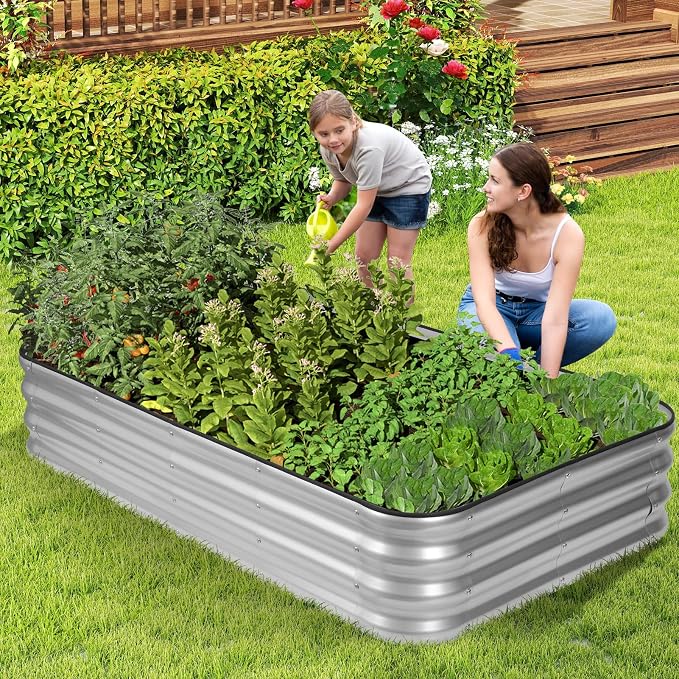 1MORE Raised Garden Bed -5X3X1 Galvanized Planter Box - Image 8