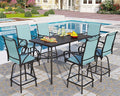 PHI VILLA 7 Piece Outdoor Bar Dining Set, High Top Patio Table and Chairs by PHIVILLAThepioneerofcomfortablehouseholdsupplies